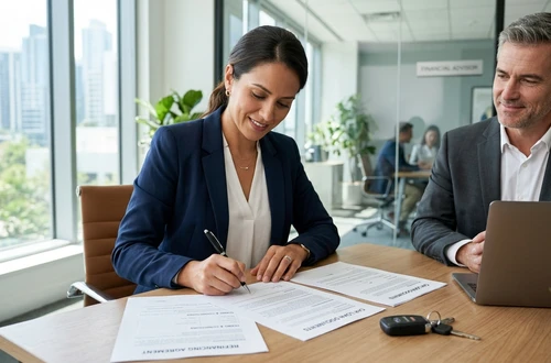 DriveWise advisor meeting with a borrower